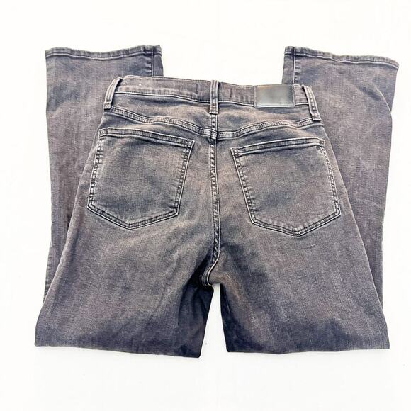 Madewell Cali Demi-Boot Charcoal Wash Button Fly Denim Jeans Size 27 - Picture 5 of 9